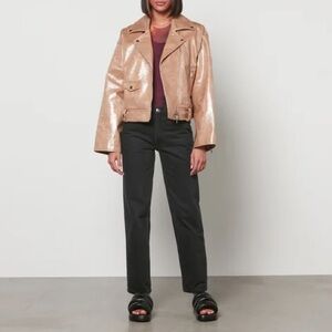 NEW W/ TAGS! Stand Studio Imani Biker Jacket (Sand)